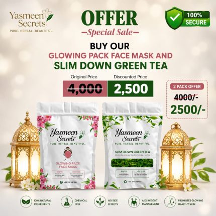Yasmeen Secrets weight loss chooran and green tea herbal products Pakistan